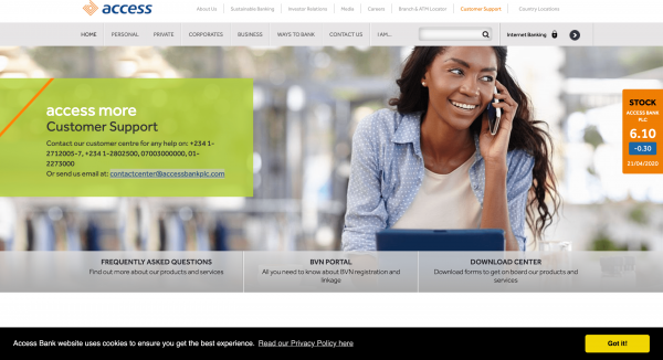 Access Bank screenshot