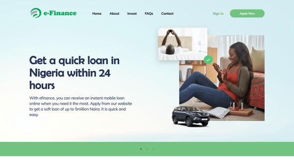 E-Finance screenshot