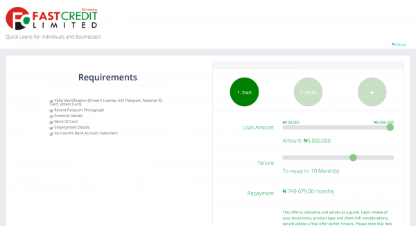 Fast Credit screenshot