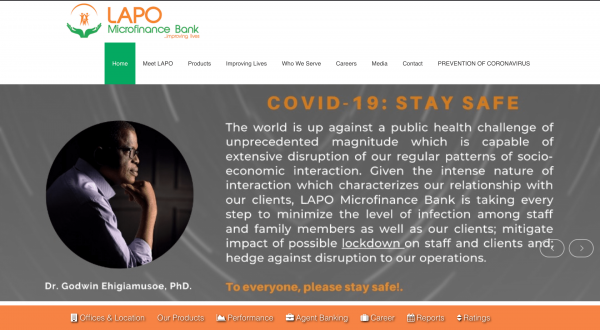 LAPO Microfinance Group screenshot