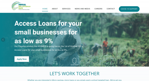 NIRSAL Microfinance Bank screenshot