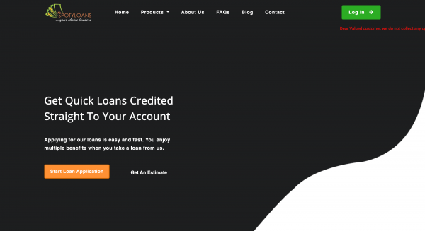 Spotyloans screenshot