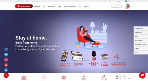 Zenith Bank screenshot
